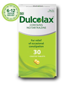 Dulcolax laxative tablet overnight relief package